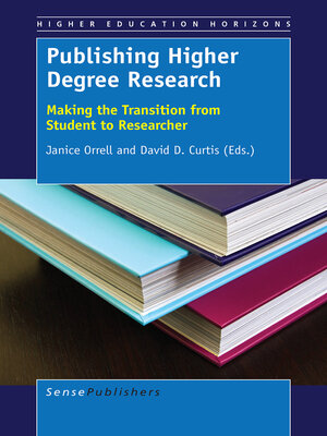 cover image of Publishing Higher Degree Research